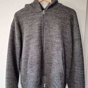 Banana Republic Ribbed Zip Hoodie With Wool XL